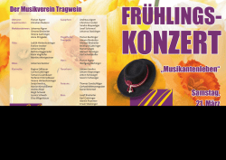 Konzertprogramm MV Tragwein