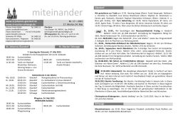 Miteinander Nr. 17 - 17.05.2015 - Pfarreiengemeinschaft Glandorf