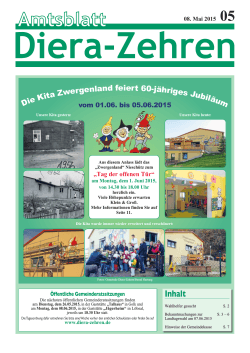 Amtsblatt 05/2015 - Diera