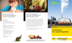 Trockenfutter CO2- neutral hergestellt