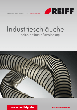 Industrieschläuche - bei REIFF Technische Produkte