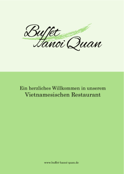 Speisekarte PDF - Buffet Hanoi Quan Bayreuth