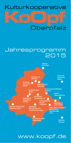 KoOpf Programm 2015 - Centrum Bavaria Bohemia