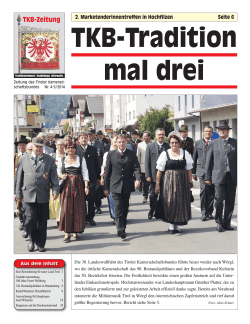 4-5/2014 - beim Tiroler Kameradschaftsbund