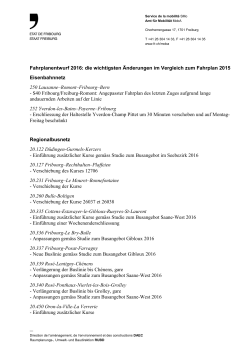 FR: Änderungen gegenüber dem Fahrplan 2015
