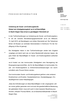 PM SuE Warnstreik Dortmund - ver.di | Bezirk Siegen-Olpe