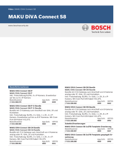 MAKU DiVA Connect S8 - Bosch Security Systems