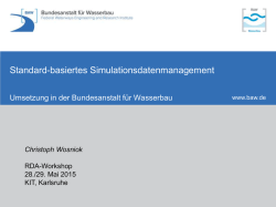 Standard-basiertes Simulationsdatenmanagement
