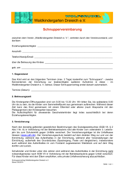 Schnuppervereinbarung als pdf-Dokument