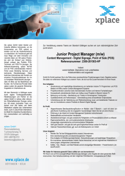 Junior Project Manager (m/w)