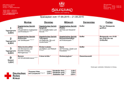Speiseplan Solferino - DRK Kreisverband Wolfenbüttel