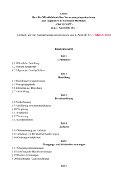ÖbVI Gesetz-DVO-Erlass v. 01.04.2014