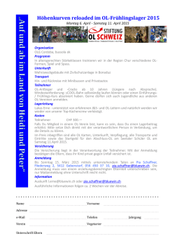 H&ouml;henkurven reloaded im OL-Fr&uuml;hlingslager 2015