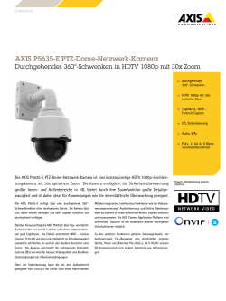 AXIS P5635-E PTZ-Dome-Netzwerk-Kamera