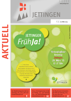 Verkaufsoffener Sonntag Jettingen 29. März ´15 12