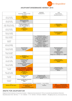 Herbst 2015 PDF - Ärzte für Akupunktur