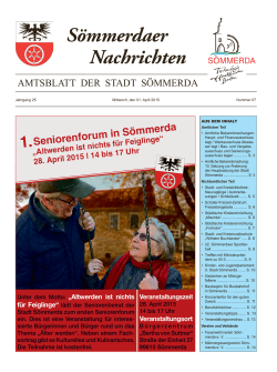 Amtsblatt Nr. 07 vom 01.04.2015