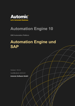 Automation Engine und SAP