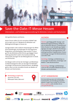 Save-the-Date: IT-Messe Hessen