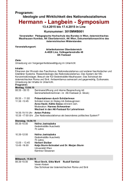 Programm Langbein Symposium 2015 - Hermann