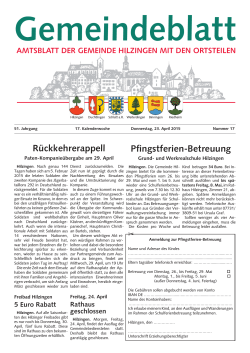 Gemeindeblatt KW 17