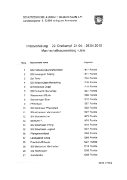 Dreikampf - SG Frohsinn Oberpfaffenhofen