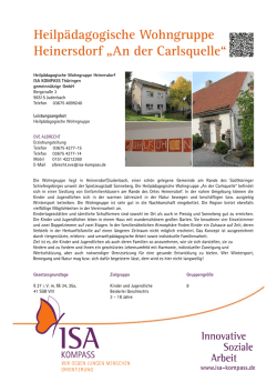 Heilp&auml;dagogische Wohngruppe Heinersdorf