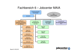 Fachbereich 6 – Jobcenter MAIA - Landkreis Potsdam