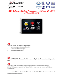 OTA Software Update Prozedur v1 - Allview Viva H10 LTE/ 25.03.2015