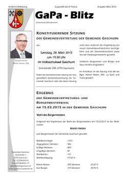 Gaschurn-Paternen, GaPa-Blitz, März 2015