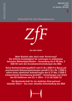 Heft 5/2015 - Richard Boorberg Verlag