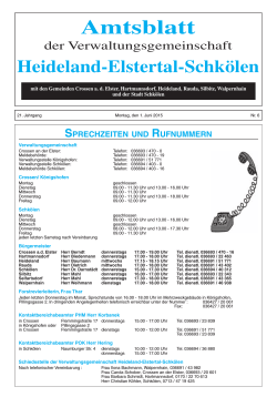 Amtsblatt - Verwaltungsgemeinschaft Heideland-Elstertal