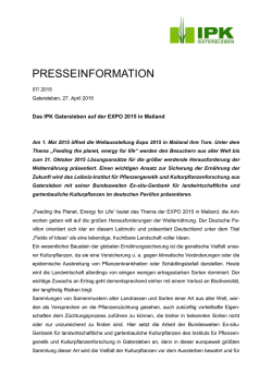 Informationen - IPK Gatersleben