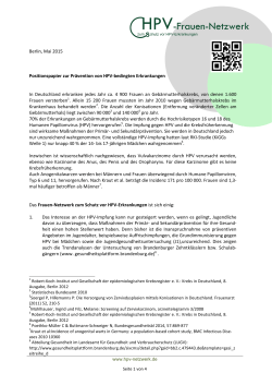 Positionspapier pdf-Datei downloaden - HPV