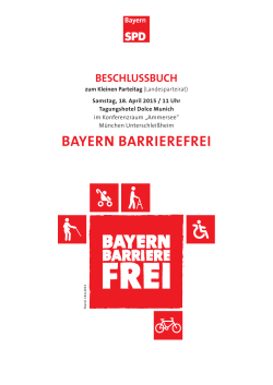 "Bayern barrierefrei" am 18.04.2015 in Unterschleißheim