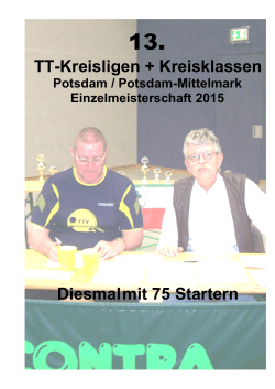 13 - Tischtennis Potsdamer Kreisklassen