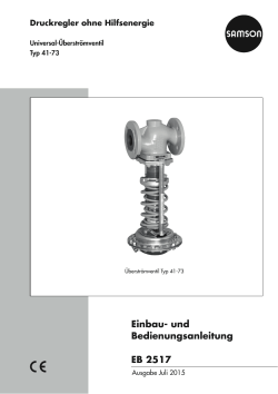 Einbau- und Bedienungsanleitung EB 2517