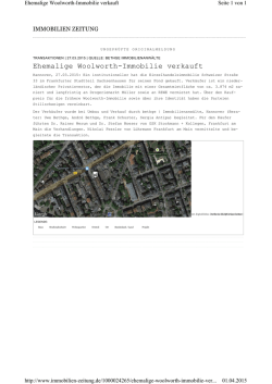 Ehemalige Woolworth-Immobilie verkauft