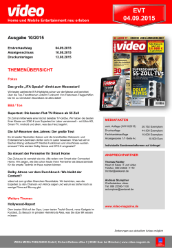 video Themenvorschau - WEKA MEDIA PUBLISHING GmbH