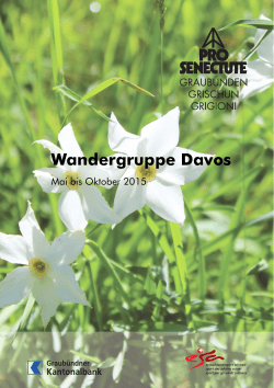 Wandergruppe Davos - Pro Senectute Graubünden