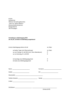 Herrn Dr. Helmut Messer - Verband der h&ouml;heren