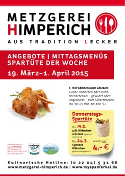 4,- € - Metzgerei Himperich