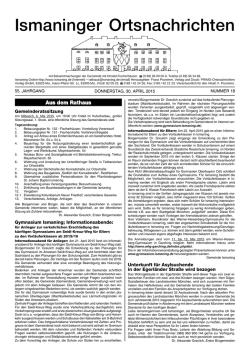 Ismaninger Ortsnachrichten