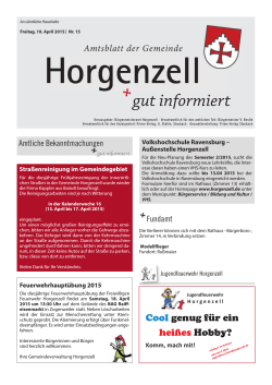 Ausgabe vom 10. April 2015