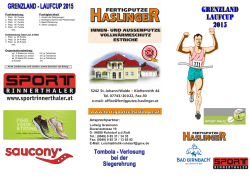 Grenzlandcup 2015 - Die Bayerische Laufzeitung