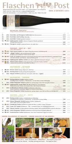 Weinkarte als PDF - Weingut Posthof Doll & Göth