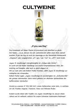 If you see Kay - Cultweine, Di Lenardo & Co. Z&uuml;rich