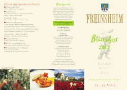 Blütenfest - Stadt Freinsheim