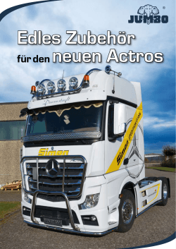 Edles Zubeh&ouml;r f&uuml;r den Actros Neu - Jumbo
