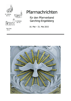 Woche vom 16.05.2015 - Katholischer Pfarrverband Garching